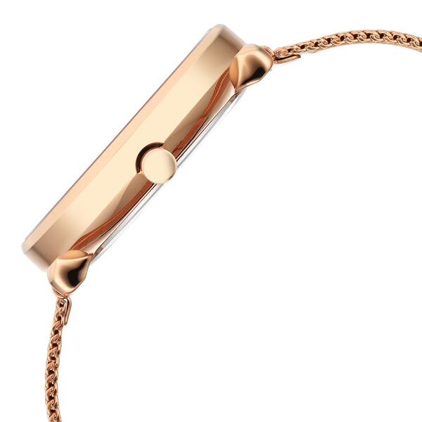 Titan Neo Analog with Day and Date Mother Of Pearl Dial Rose Gold Color Stainless Steel Strap Watch For Women - image number 3