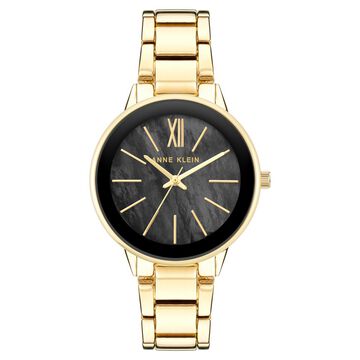 Anne Klein Quartz Analog Black Dial Metal Strap Watch for Women