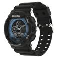 SF Quartz Analog Digital Black Dial Plastic Strap Watch for Men - image number 1