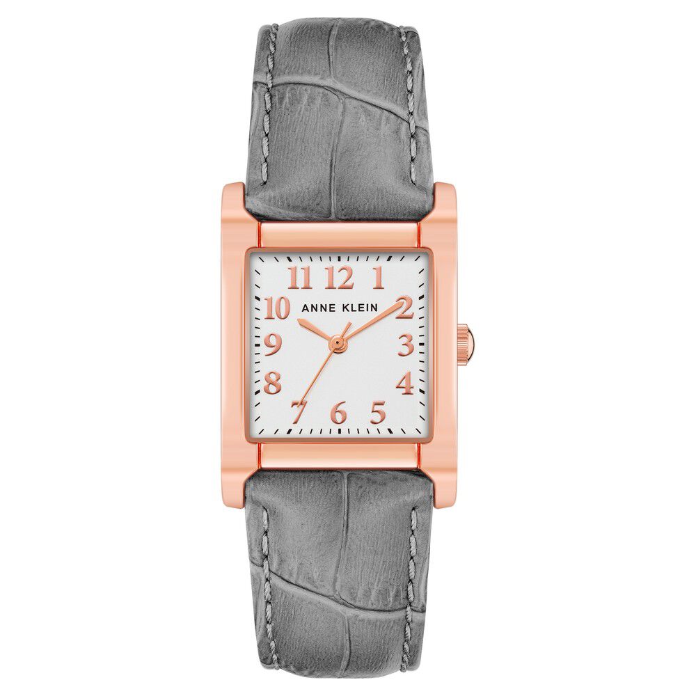 Buy Online Anne Klein Quartz Analog White Dial Leather Strap Watch