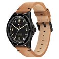 Tommy Hilfiger Quartz Analog Black Dial Leather Strap Watch for Men - image number 1
