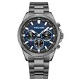 Police Quartz Multifunction Blue Dial Grey Stainless Steel Strap Watch For Men - image number 0