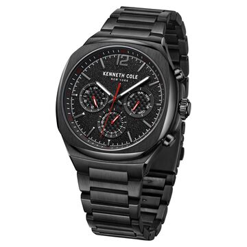 Kenneth Cole Multifunction Black Dial Watch for Men