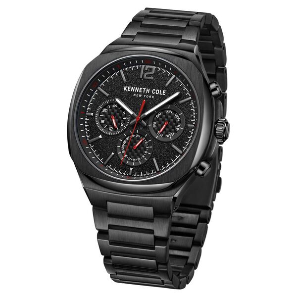 Kenneth Cole Multifunction Black Dial Watch for Men - image number 1