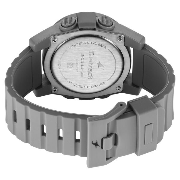 Fastrack StreetStyle Digital Grey Dial Grey Silicone Strap Watch For Guys - image number 4