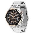 Titan Quartz Chronograph Black Dial Metal Strap Watch for Men - image number 1