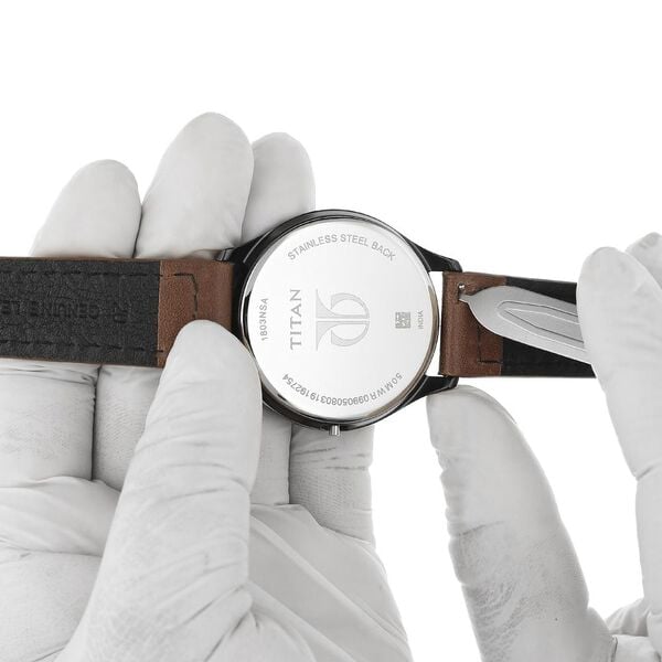 20 mm Brown Genuine Leather Straps for Men - image number 5