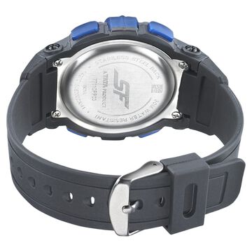 SF Digital Dial Black PU Strap Watch for Men