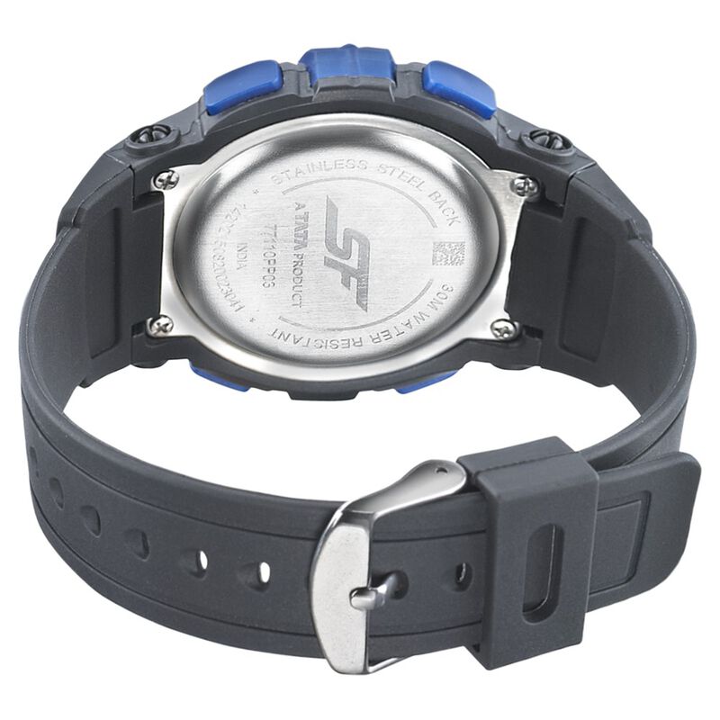 SF Digital Dial Black PU Strap Watch for Men - image number 3