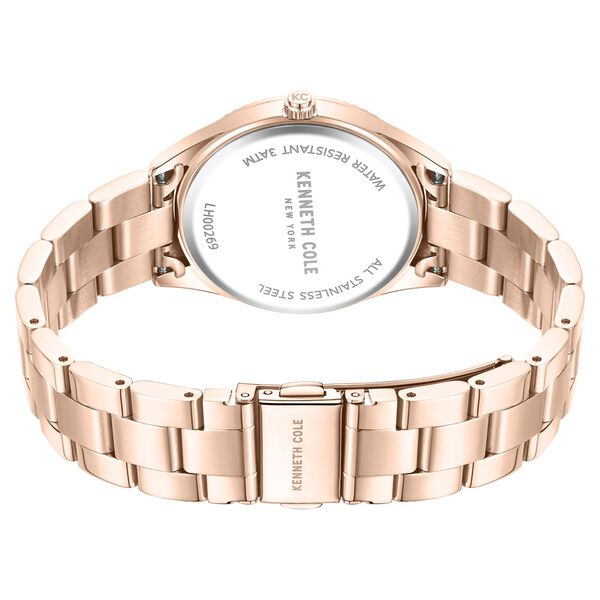 Kenneth Cole Quartz Analog with Date Rose Gold Dial Stainless Steel Strap Watch For Women - image number 4