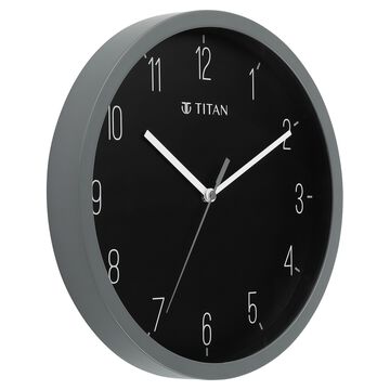 Titan Contemporary Colours Wall Clock - Grey 32 cm x 32 cm (Medium)