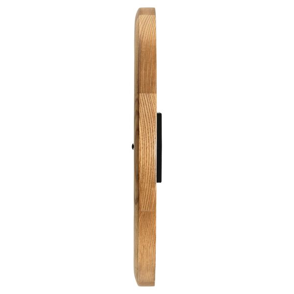 Titan Wooden Brown Wall Clock with Glass Dial - 31.8 cm x 31.8 cm (Medium) - image number 3