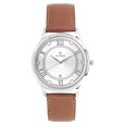 Titan Quartz Analog with Date Silver Dial Leather Strap Watch for Men - image number 0
