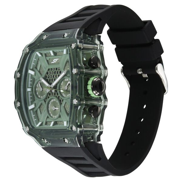 SF Maiden Voyage Sport Watch Green Dial And Black Strap Tonneau Shaped Case with Multifunction movement - image number 1