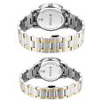Titan Royal Bandhan Quartz Analog with Day and Date White Dial Two Toned Strap Watch For Couple - image number 4