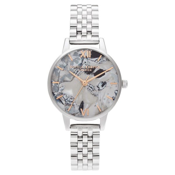 Olivia Burton Quartz Analog Mother of Pearl Dial Stainless Steel Strap Watch for Women - image number 0