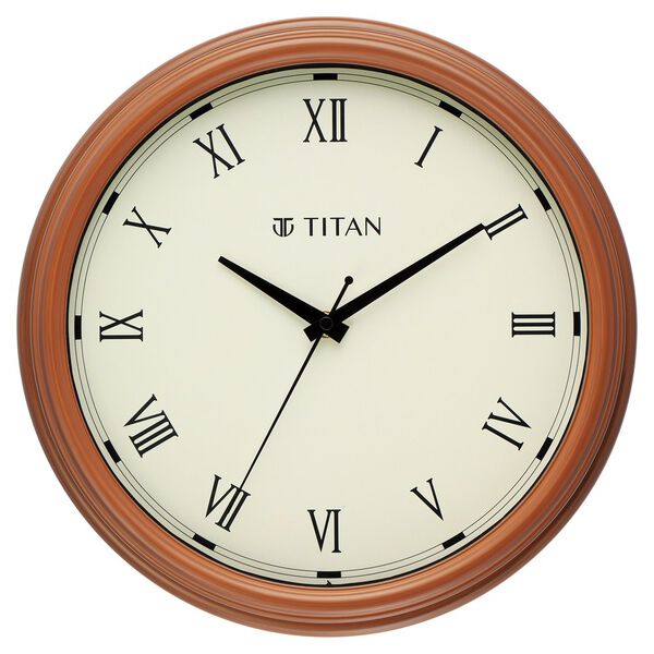 Titan Classic White Wall Clock with Silent Sweep Technology - 32.5 cm x 32.5 cm (Medium) - image number 1