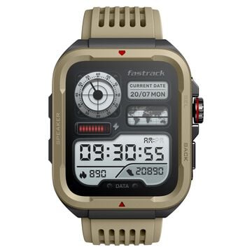 Fastrack Active with 1.83" UltraVU HD Display and Functional Crown Rugged Smartwatch with AI Coach