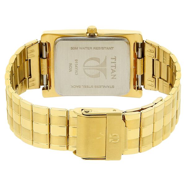 Titan Analog with Date White Dial Quartz Stainless Steel Strap watch for Men - image number 3