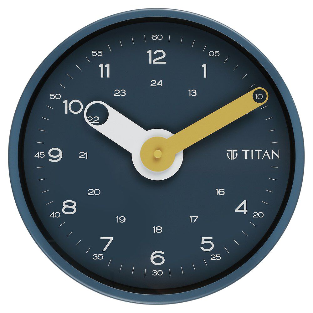 Buy Online Titan Modern Metallo Wall Clock 25 cm x 25 cm w0088ma02 Titan
