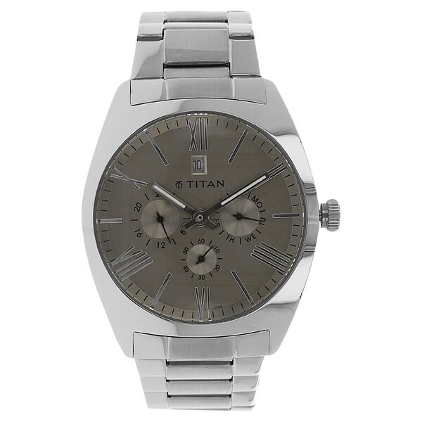Titan Analog Grey Dial Quartz Metal Strap watch for Men - image number 0