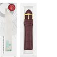22 mm Burgundy Genuine Leather Straps for Men - image number 5
