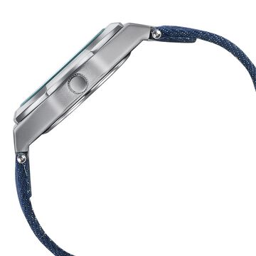 Poze Poze Quartz Analog Blue Dial Blue Denim Strap Watch For Men