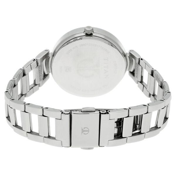 Titan Quartz Multifunction Pink Dial Stainless Steel Strap Watch for Women - image number 3