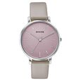Sonata Pastel Play Quartz Analog Pink Dial Leather Strap Watch For Women - image number 1