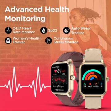 Fastrack Revoltt FS1 Smart Watch 1.85'' UltraVU Display Blazing Fast UI Working Crown AI Voice Assistant