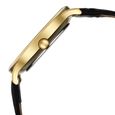 Sonata Sonata Gold Quartz Analog Sacred Forest Green With Gold Coin Dial Black Leather Strap Watch For Men - image number 5