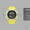 Fastrack StreetStyle Quartz Analog Digital Black Dial Translucent Green Polyether Strap Watch For Guys - image number 3