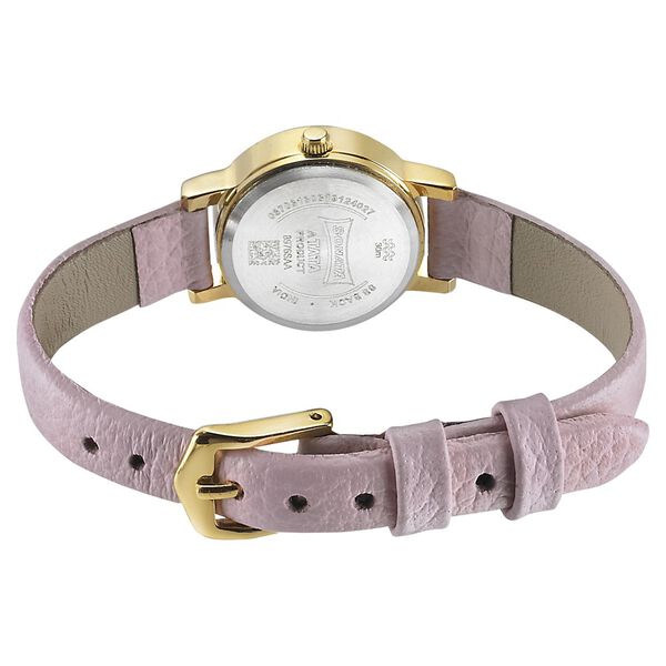 Sonata Floral Folkart Pink Dial Women Watch With Leather Strap - image number 3