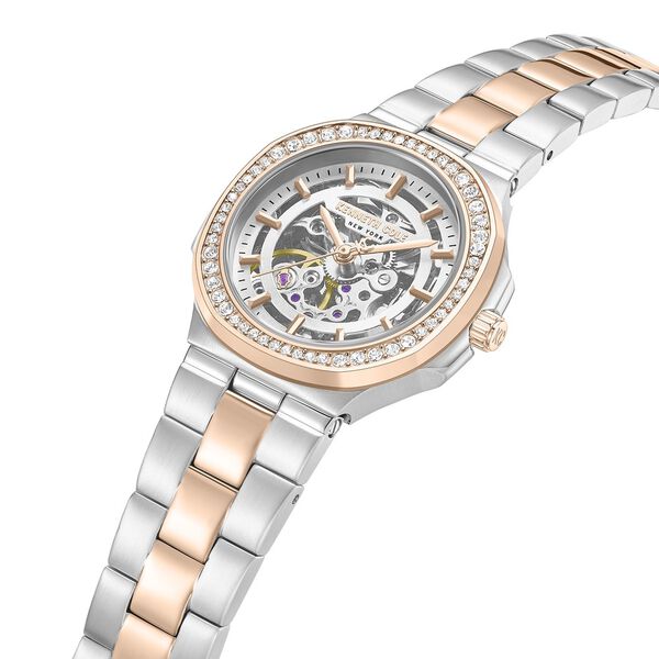 Kenneth Cole Automatic Automatic Silver Dial Two Toned Stainless Steel Strap Watch For Women - image number 3