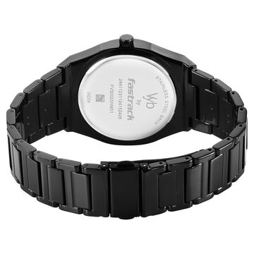 Vyb Limitless By Fastrack Quartz Analog Blue Dial Metal Strap Watch For Guys