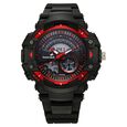 Fastrack StreetStyle Quartz Digital Black And Green Dial Black PU Strap Unisex Watch