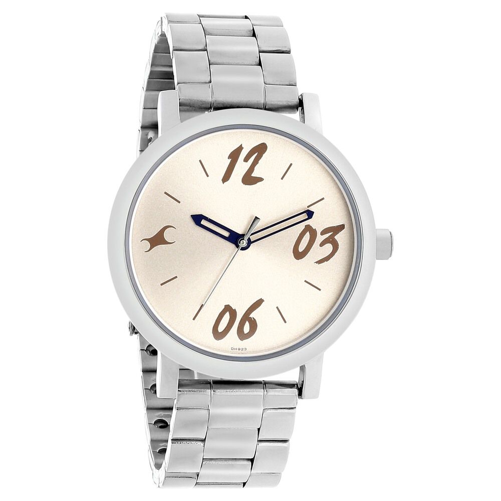 Buy Online Fastrack Tropical Waters Quartz Analog White Dial Metal Strap Watch for Girls 68010sm08 p Titan