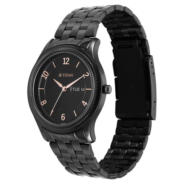 Titan Karishma Black Dial Watch for Men - image number 2