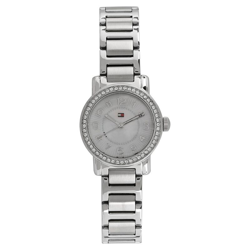 Tommy Hilfiger Quartz Analog Mother of Pearl Dial Stainless Steel Strap Watch for Women