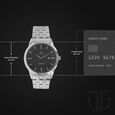 Titan Quartz Analog with Date Black Dial Stainless Steel Strap Watch for Men - image number 2