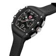 Ducati Quartz Multifunction Black Dial Black Silicone Strap Watch For Men - image number 1
