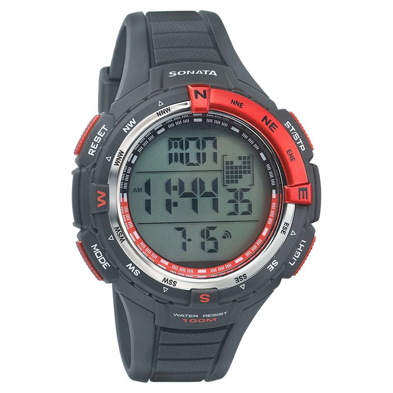 SF Digital Dial Plastic Strap Watch for Men