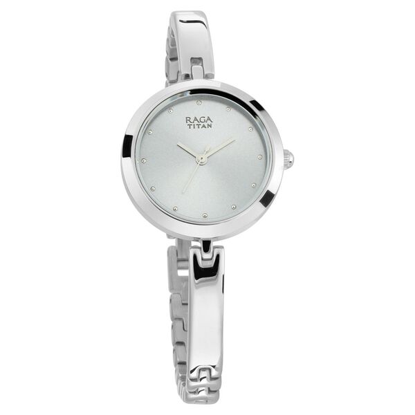 Titan Raga Viva Grey Dial Women Watch With Metal Strap - image number 1