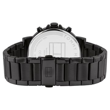 Tommy Hilfiger Multifunction Black Stainless Steel Strap for Men