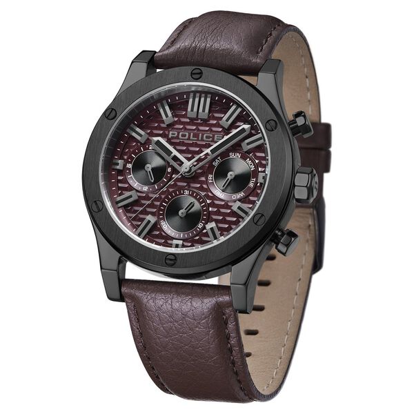 Police Maroon Dial Quartz Multifunction Watch for Men - image number 1