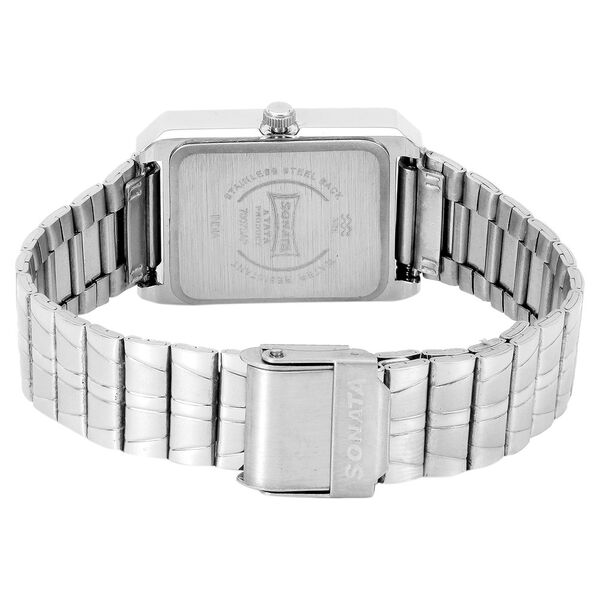 Sonata Quartz Analog Black Dial Metal Strap Watch for Men - image number 2
