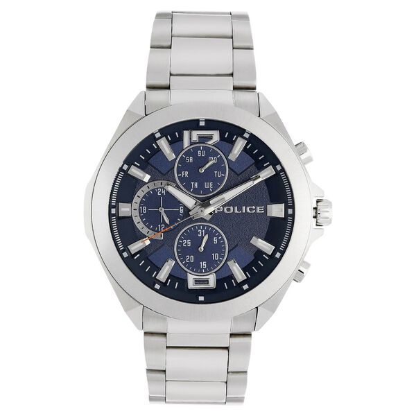 Police Quartz Multifunction Blue Dial Stainless Steel Strap Watch for Men - image number 0