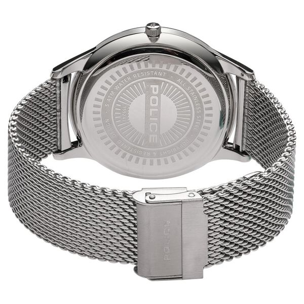 Police Quartz Analog Blue Dial Stainless Steel Strap Watch for Men - image number 4