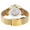 Titan Mechanical Slimline Green Dial Golden Mesh Strap watch for Men - image number 5