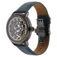 Titan Magnate Automatic Grey Dial Blue Leather Strap Watch for Men - image number 3